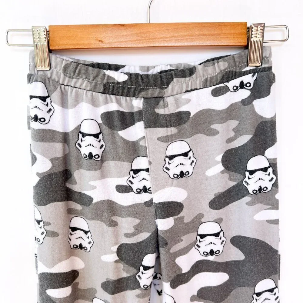 NWT Chaser Star Wars  Grey Camo Stormtrooper Toss Slouchy Pant Kids Size 8